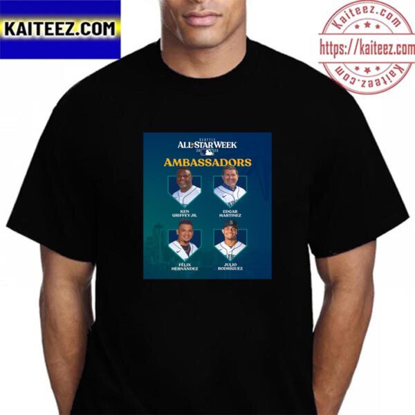 Seattle Mariners Stars In Official 2023 MLB All Star Week Ambassadors Vintage T-Shirt