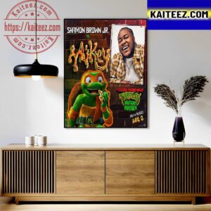 Shamon Brown Jr As Mikey In TMNT Movie Mutant Mayhem Art Decor Poster Canvas