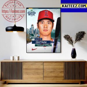 Shohei Ohtani Of National League In 2023 MLB All Star Starters Reveal Art Decor Poster Canvas