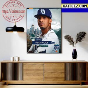 Tampa Bay Rays Shortstop Wander Franco In The AL 2023 All Star Team Art Decor Poster Canvas