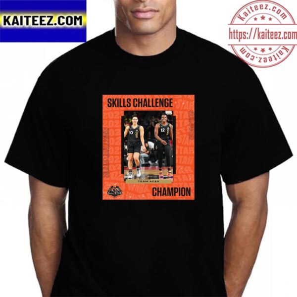Team Aces Are 2023 Skills Challenge Champions At WNBA All-Star Vintage T-Shirt