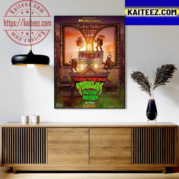 Teenage Mutant Ninja Turtles Mutant Mayhem Dolby Cinema Exclusive Artwork Poster Art Decor Poster Canvas