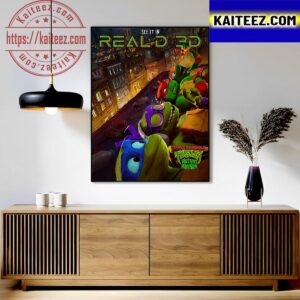 Teenage Mutant Ninja Turtles Mutant Mayhem RealD3D Exclusive Artwork Poster Art Decor Poster Canvas