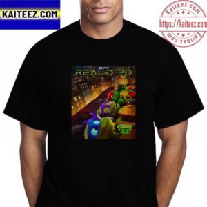 Teenage Mutant Ninja Turtles Mutant Mayhem RealD3D Exclusive Artwork Poster Vintage T-Shirt