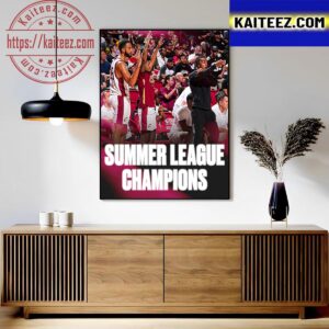 The Cavaliers Are The 2023 NBA 2K24 Summer League Champions Art Decor Poster Canvas