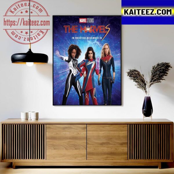 The Marvels Of Marvel Studios Promo Poster Art Decor Poster Canvas