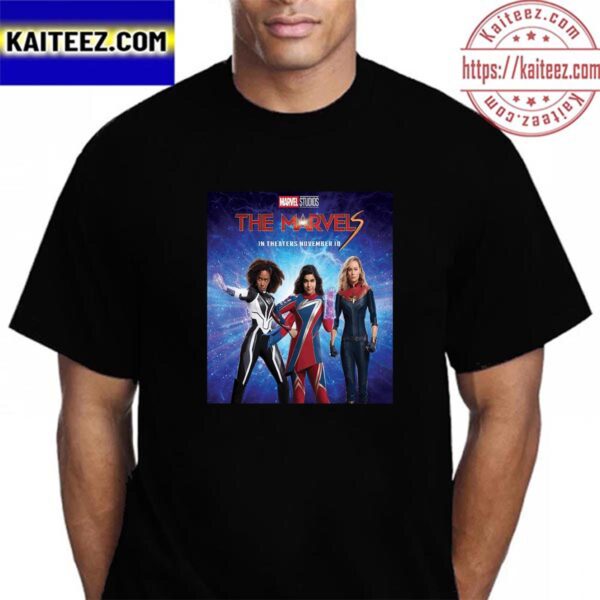 The Marvels Of Marvel Studios Promo Poster Vintage T-Shirt