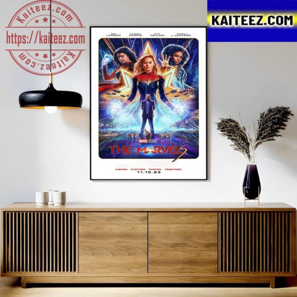 The Marvels Official Poster Of Marvel Studios Art Decor Poster Canvas