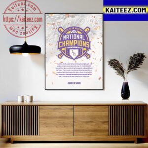 The Powerhouse LSU Tigers The Official Logo Of The 2023 National Champions Art Decor Poster Canvas