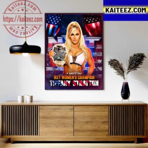 Tiffany Stratton Is The NXT Womens Champion At WWE NXT GAB 2023 Art Decor Poster Canvas