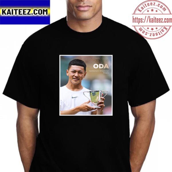 Tokito Oda Is Gentlemens Wheelchair Singles Champion At 2023 Wimbledon Vintage T-Shirt