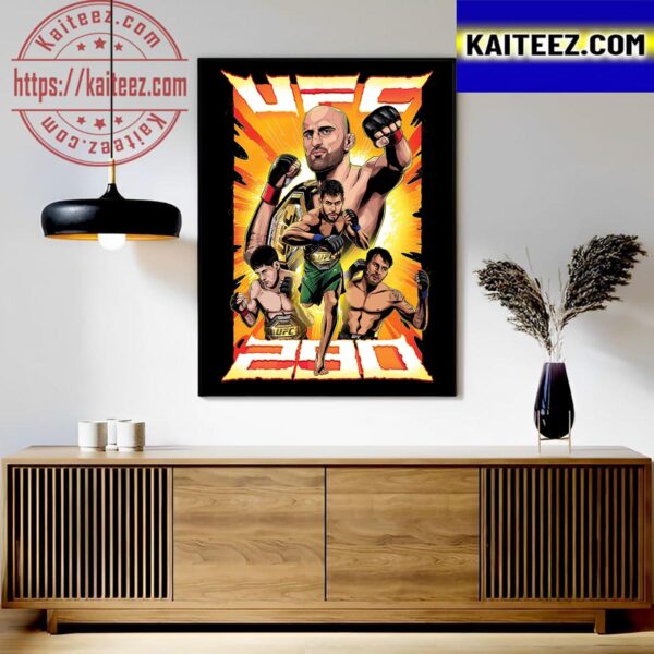 UFC 290 Artist Series Art Decor Poster Canvas