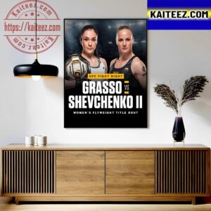 UFC Fight Night Alexa Grasso Vs Valentina Shevchenko II For Womens Flyweight Title Bout Art Decor Poster Canvas