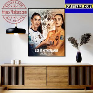USA Vs Netherlands Face Each Other In The Group Stage FIFA Womens World Cup 2023 Art Decor Poster Canvas