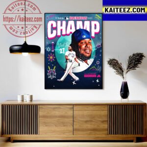 Vladimir Guerrero Jr Wins The 2023 Home Run Derby Champ Art Decor Poster Canvas