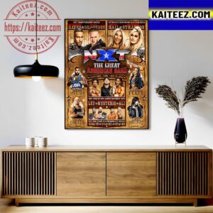 WWE NXT The Great American Bash 2023 Rolls Into Austin TX Art Decor Poster Canvas