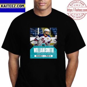 With The 4th Overall Pick In The 2023 NHL Draft San Jose Sharks Select Will Smith Vintage T-Shirt
