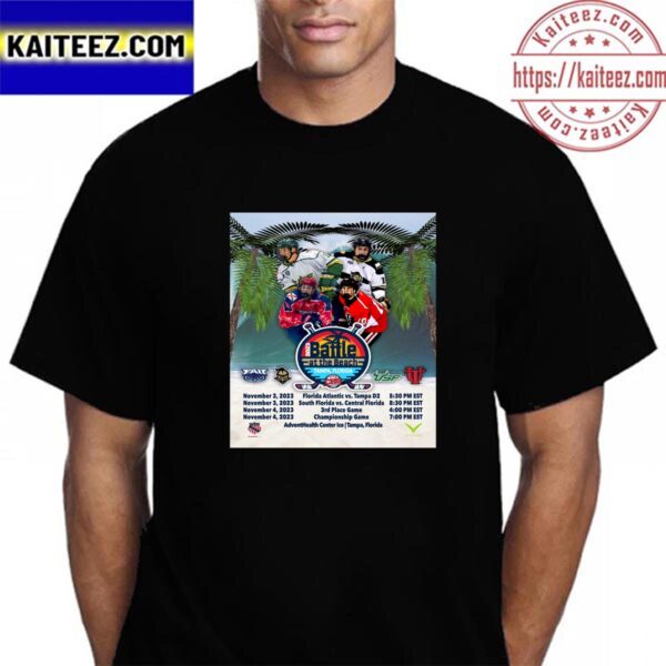 2023 Battle At The Beach At The Adventhealth Center Ice In Tampa Florida Vintage T-Shirt