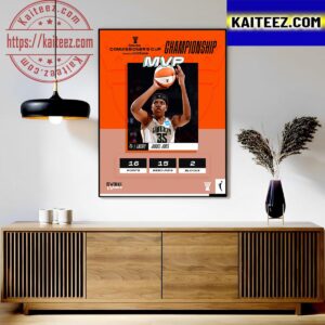 2023 WNBA Commissioner’s Cup Championship MVP Is Jonquel Jones Of New York Liberty Art Decor Poster Canvas