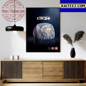 25th Anniversary Edition NBA 2K24 Art Decor Poster Canvas