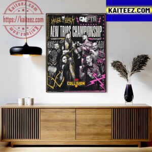 AEW Collision House Of Black For The AEW Trios Championship Art Decor Poster Canvas