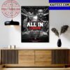 AEW All In London Is The First Professional Wrestling Event At Wembley Art Decor Poster Canvas