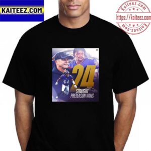 Baltimore Ravens 24 Straight NFL Preseason Wins Vintage T-Shirt