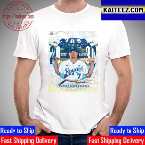 Bobby Witt Jr Is The First Player In MLB History 20 Home Runs And 30 Stolen Bases In First Two Big League Seasons Vintage t-Shirt