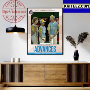 California Advances To The US Championship In The 2023 Little League World Series Art Decor Poster Canvas