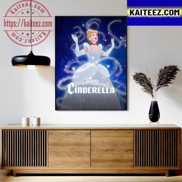 Cinderella Poster World Princess Week For Disney 100 Art Decor Poster Canvas