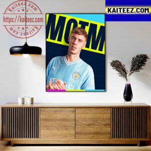 Cole Palmer Is The 2023 UEFA Super Cup Player Man Of The Match Art Decor Poster Canvas