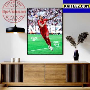 Comeback King Darwin Nunez Two Goals For Liverpool In Premier League Art Decor Poster Canvas
