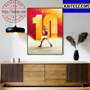 Congrats Chris Jones Is Top 10 On The NFL Top 100 Players Of 2023 Art Decor Poster Canvas