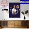10000 Career Points In WNBA History For Diana Taurasi Wall Decor Poster Canvas