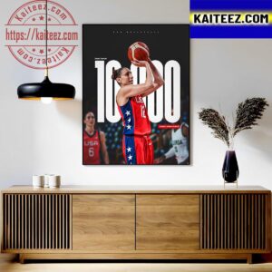 Congrats Diana Taurasi 10K Career Points The Greatest Scorer In The WNBA History Wall Decor Poster Canvas