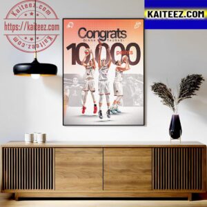 Congrats The Goat Of WNBA Diana Taurasi Becomes The First Player Reach 10000 Career Points In WNBA Wall Decor Poster Canvas