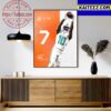 Congrats Tyreek Hill Is Top 7 On The NFL Top 100 Players Of 2023 Art Decor Poster Canvas