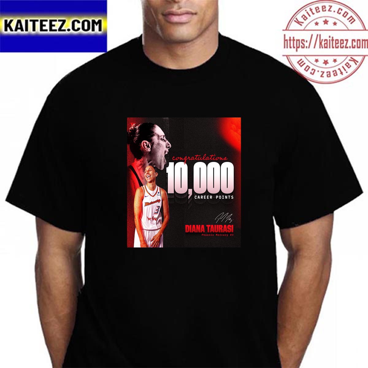 Congratulations To Diana Taurasi For Scoring 10000 Career Points In WNBA Vintage T-Shirt