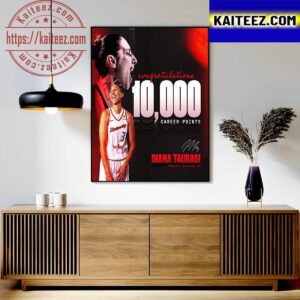 Congratulations To Diana Taurasi For Scoring 10000 Career Points In WNBA Wall Decor Poster Canvas