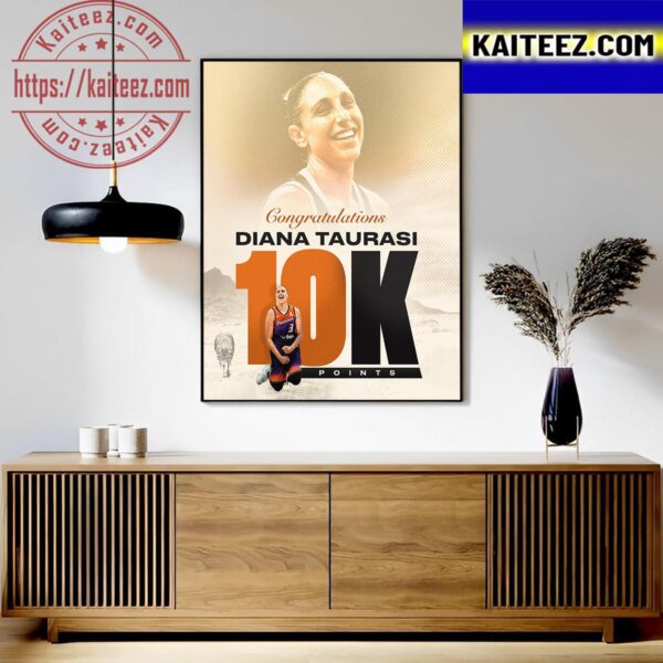 Congratulations To Diana Taurasi Reach 10000 Career Points In WNBA Wall Decor Poster Canvas
