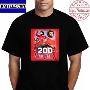 Congratulations To Mohamed Salah Has Reached 200 Goal Involvements In The Premier League Vintage T-Shirt