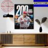 Congratulations to Dusty Baker Is The 7th Most Managerial Wins In MLB History Art Decor Poster Canvas
