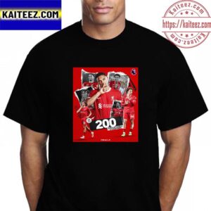 Congratulations To Trent Alexander-Arnold 200 Premier League Appearances With Liverpool Vintage T-Shirt