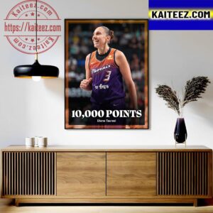 Diana Taurasi Becomes The First Player In WNBA History To Reach 10K Points Wall Decor Poster Canvas