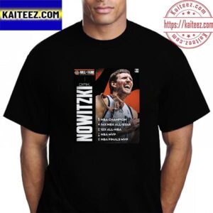 Dirk Nowitzki Basketball Hall Of Fame Class Of 2023 Resume Vintage T-Shirt