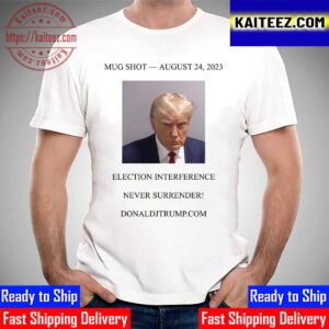 Donald J Trump Comeback Twitter With Post Mug Shot August 24th 2023 Vintage T-Shirt