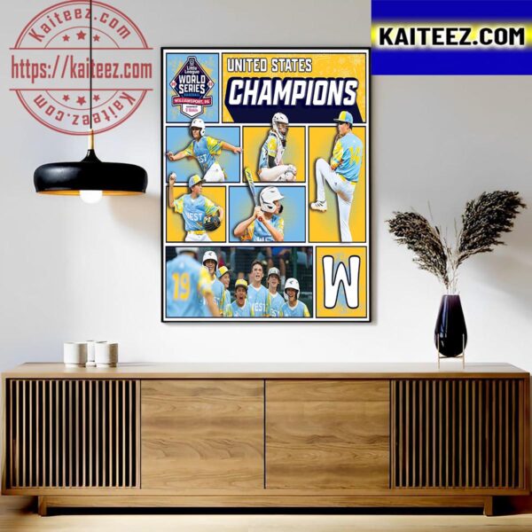 El Segundo Are The 2023 Little League Baseball World Series US Champions Art Decor Poster Canvas