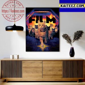 Enter The Flerkens In The Marvels Movie Of Marvel Studios On Cover Total Film Art Decor Poster Canvas