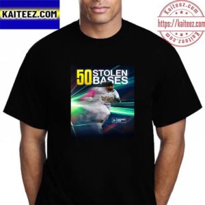 Esteury Ruiz Is The First American League Player To 50 Stolen Bases This Season Vintage T-Shirt