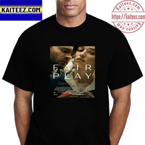 Fair Play Official Poster For With Starring Phoebe Dynevor And Alden Ehrenreich Vintage T-Shirt